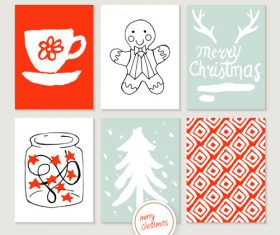 Hand drawn christmas element design vector