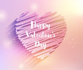Happy valentines day card vector