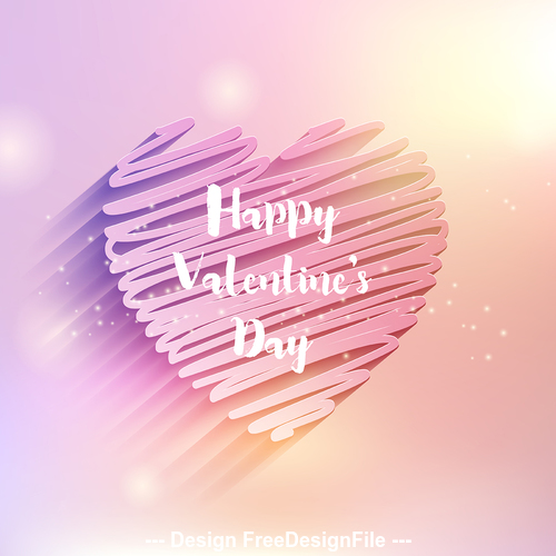 Happy valentines day card vector