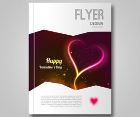 Happy valentines day poster vector