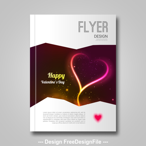 Happy valentines day poster vector