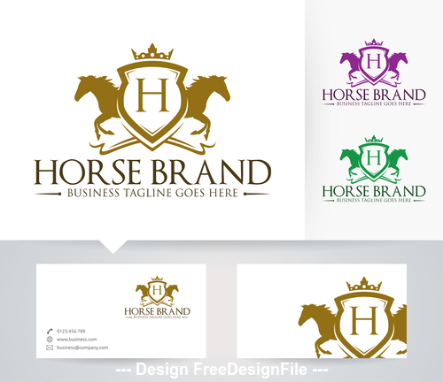 Horse brand logo vector