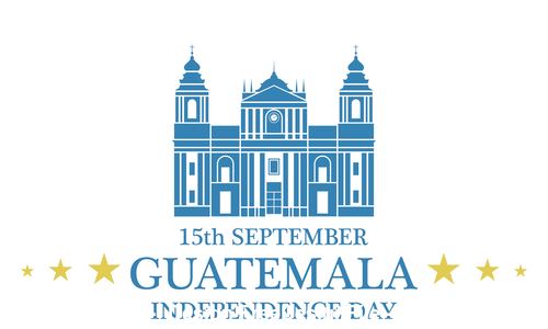 Independence day Guatemala vector