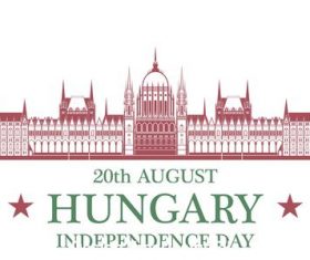 Independence day Hungary vector