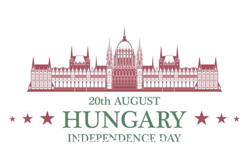 Independence day Hungary vector