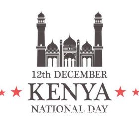 Independence day Kenya vector
