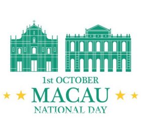 Independence day Macau vector