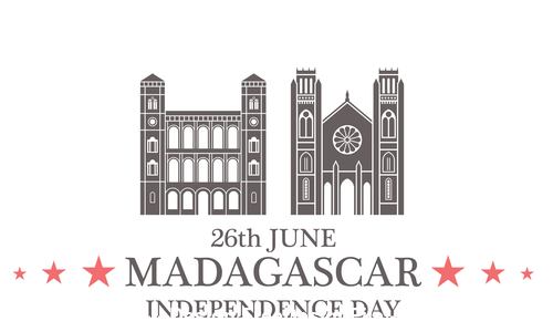 Independence day Madagascar vector