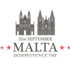 Independence day Malta vector