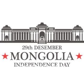 Independence day Mongolia vector
