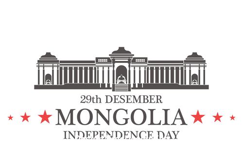 Independence day Mongolia vector
