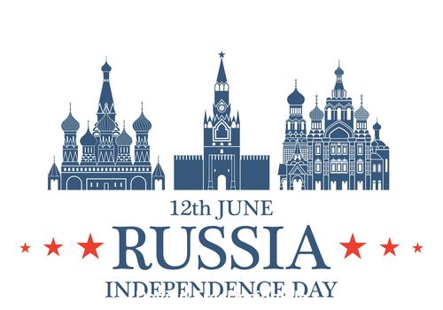 Independence day Russia vector