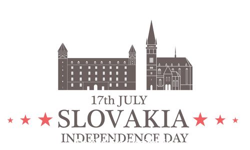 Independence day Slovakia vector