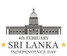 Independence day Sri Lanka vector