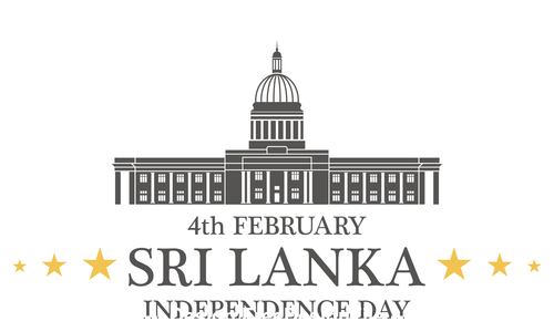 Independence day Sri Lanka vector
