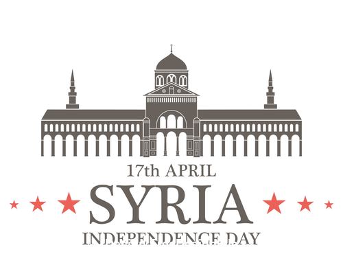 Independence day Syria vector