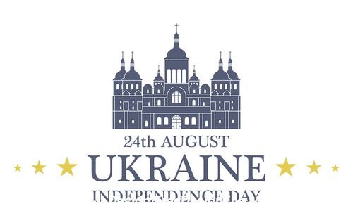Independence day Ukraine vector