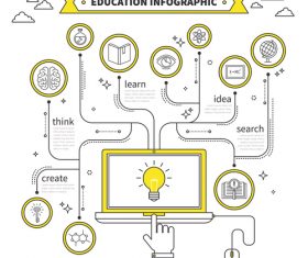 Information element illustration education vector