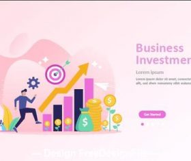 Investment cartoon illustration vector