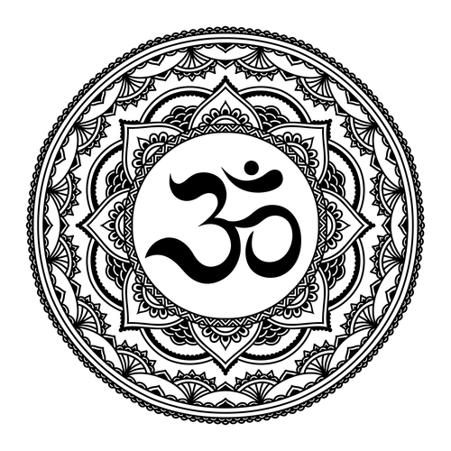 Islamic mandala tatoo pattern vector 03
