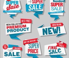 Label price badge vector