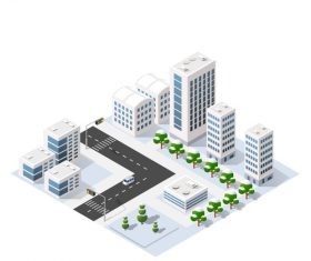 Left turn and city module vector