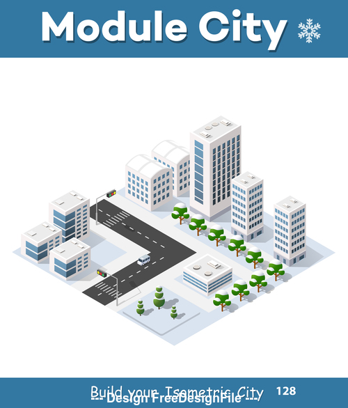 Left turn and city module vector
