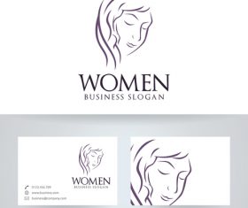 Logo women vector