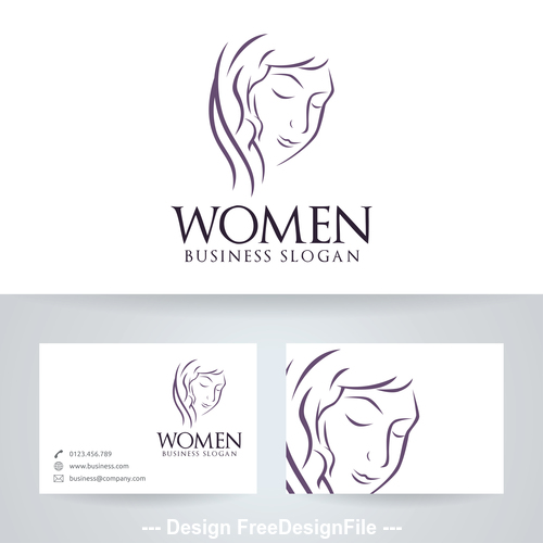 Logo women vector