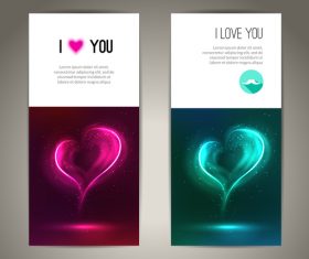 Love banner vector
