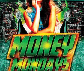 Money Mondays Party Flyer PSD Template