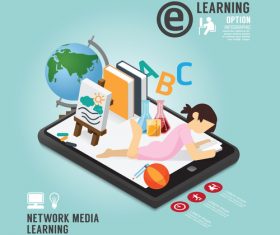 Network media learning vector