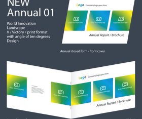New Annual 01 Brochure Innovation design layout vector