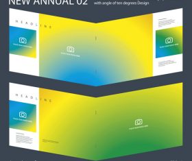 New Annual 02 Brochure Innovation design layout vector