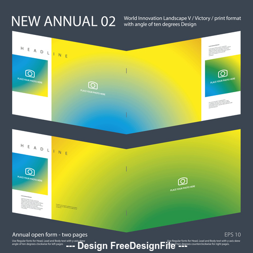 New Annual 02 Brochure Innovation design layout vector