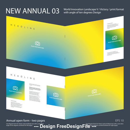 New Annual 03 Brochure Innovation design layout vector