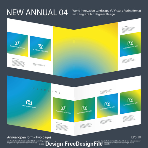 New Annual 04 Brochure Innovation design layout vector