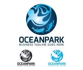 Ocean park logo vector
