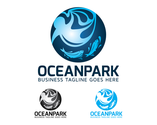 Ocean park logo vector