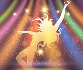 Party Background silhouette vector