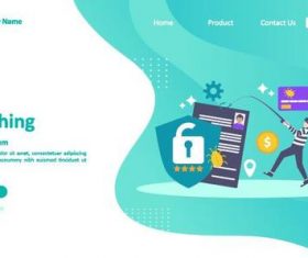 Phishing concept illustration vector