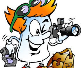 Photographer cartoon vector