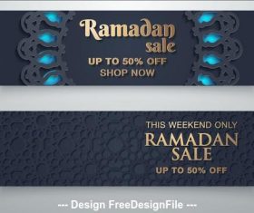 Ramadan special sale banner vector