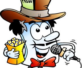 Reporter cartoon vector