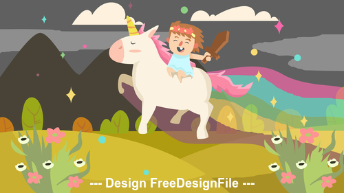 Riding horse racing game for children vector