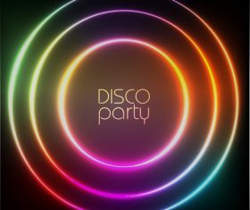 Round multicolored abstract pattern background vector