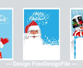 Santa Claus beautiful greeting card vector