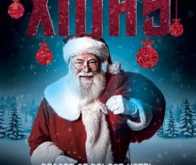 Santa Xmas Christmas Psd Flyer Template