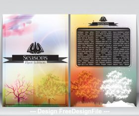 Season brochure vector