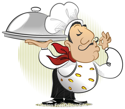 Serving chef vector free download